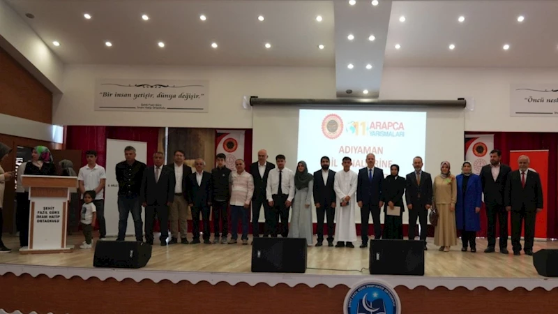 Arapça Bilgi ve Etkinlik Yarışması’nda 3 birincilik Kahta