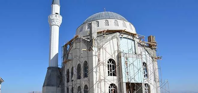 4. Etap TOKİ Cami İnşaatı Devam Ediyor