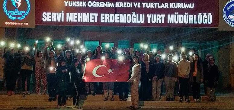 KYK öğrencilerinden Mehmetçik’e destek