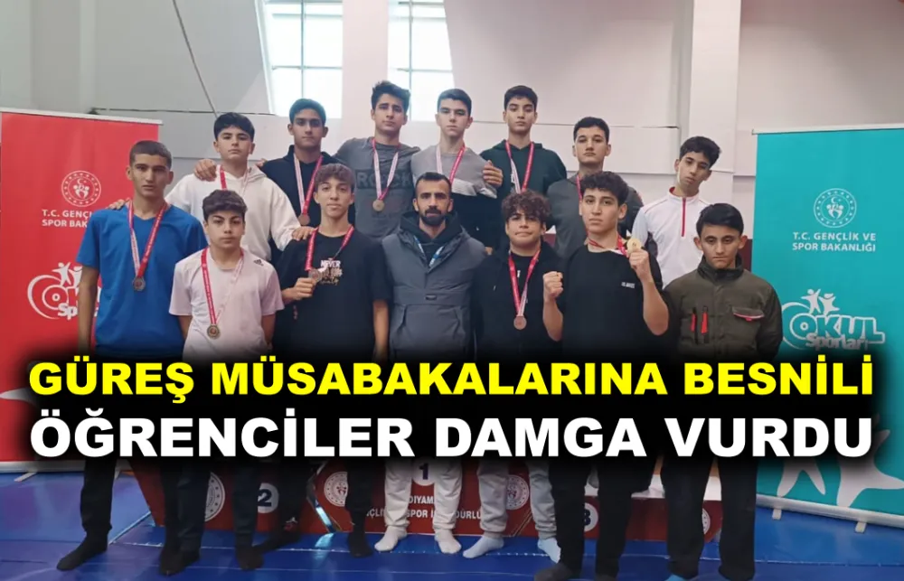 GÜREŞ MÜSABAKALARINA BESNİLİ ÖĞRENCİLER DAMGA VURDU