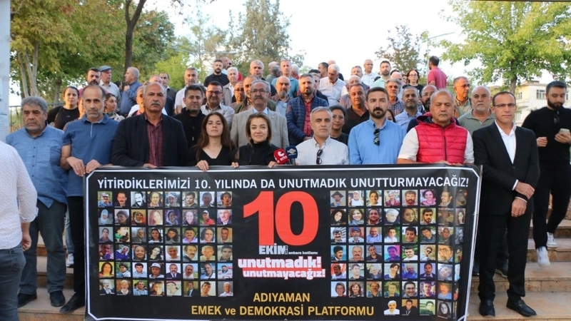 Ankara Gar Katliamı’nın 10. yılında Adıyaman’dan ‘adalet ve barış’ çağrısı