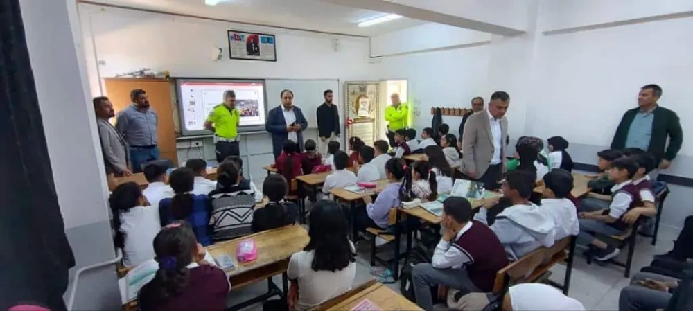 Besni emniyetinden öğrencilere trafik eğitimi