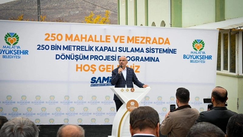 Kuraklıkla mücadele kapsamında Malatya’da sulama altyapısı güçlendiriliyor 