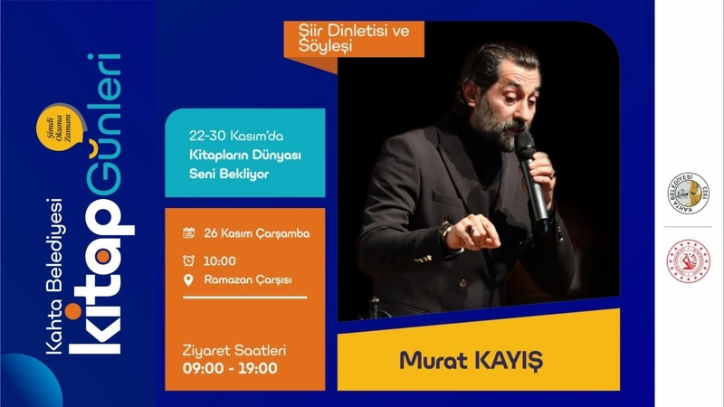 Kahta Kitap Günleri’nde Murat Kayış Okurlarıyla Buluşacak 