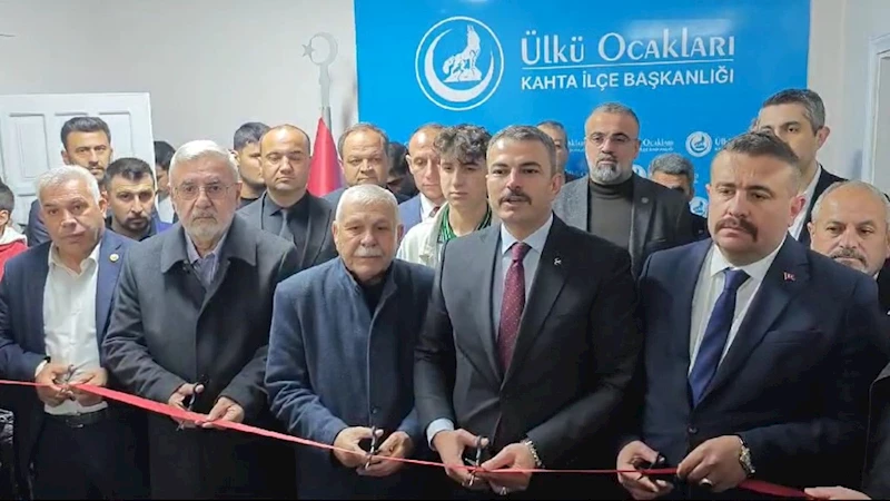 Kahta Ülkü Ocakları yeni hizmet binası açıldı