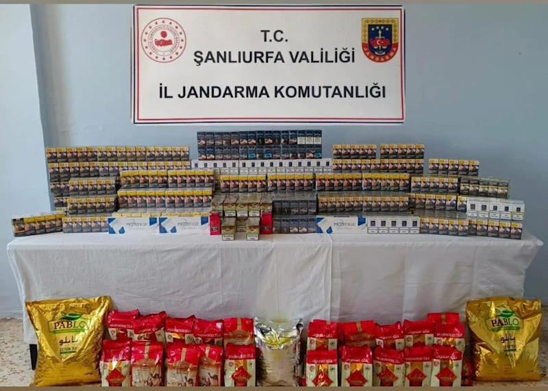 Şanlıurfa’da kaçakçılık operasyonu: Tonlarca kaçak ürün ele geçirildi 