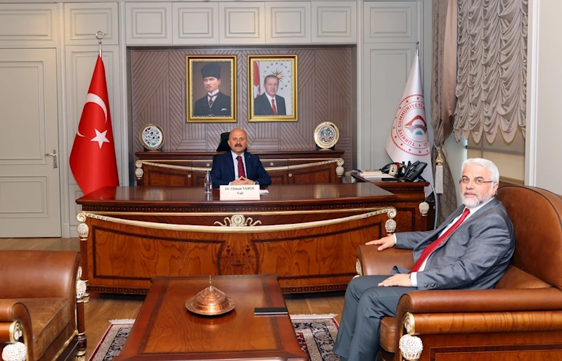 Vali Osman Varol, AK Parti İl Başkanı Faruk Bülent Kablan’ı kabul etti 