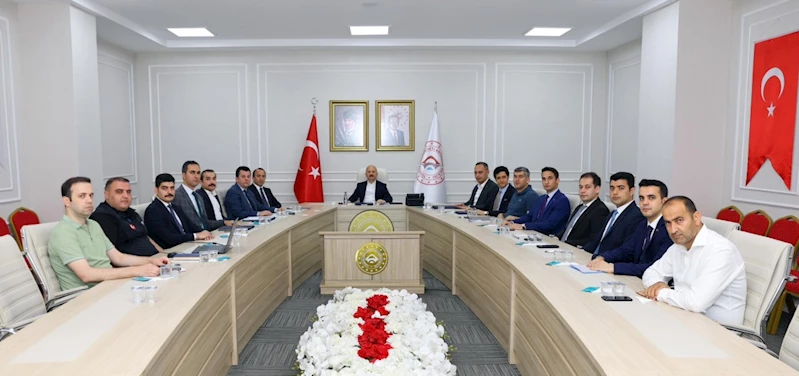 Vali Yardımcıları ile değerlendirme toplantısı yapıldı