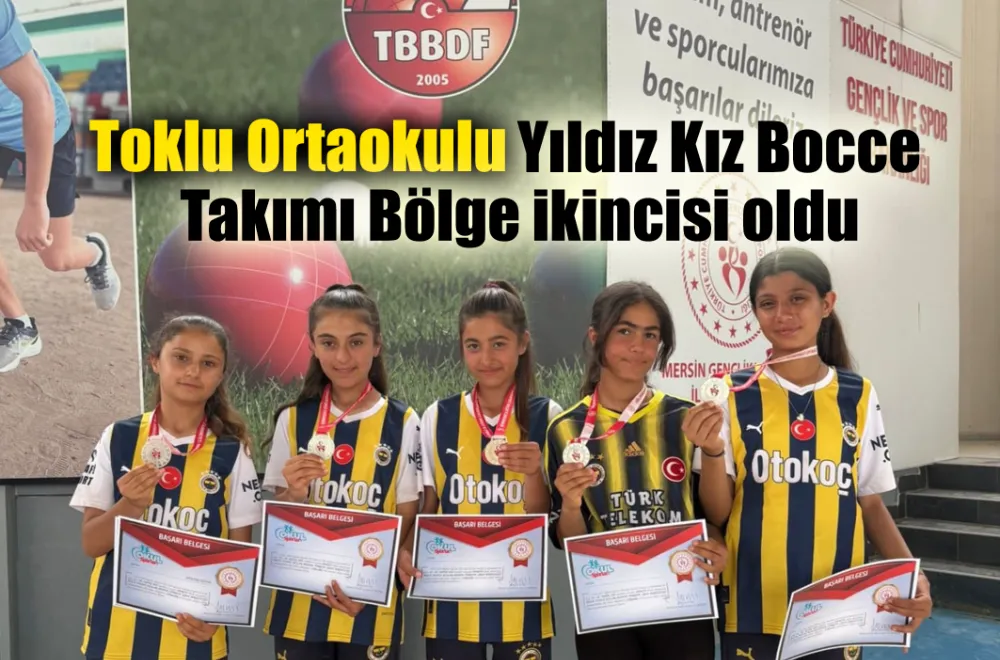 Toklu Ortaokulu Yıldız Kız Bocce Takımı Bölge 2.
