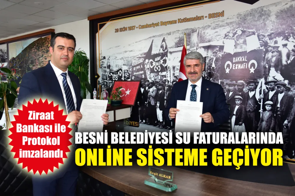 BESNİ BELEDİYESİ’NDE ONLİNE SU ÖDEME SİSTEMİ HAYATA GEÇİYOR