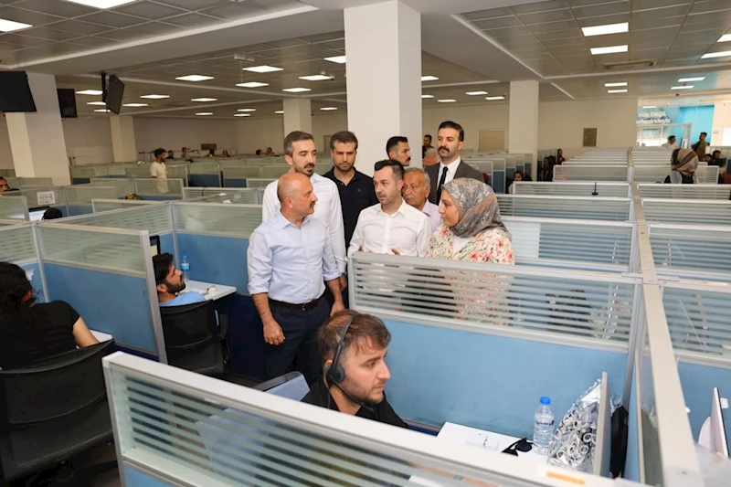 Vali Varol’dan Çağrı Merkezine ziyaret 