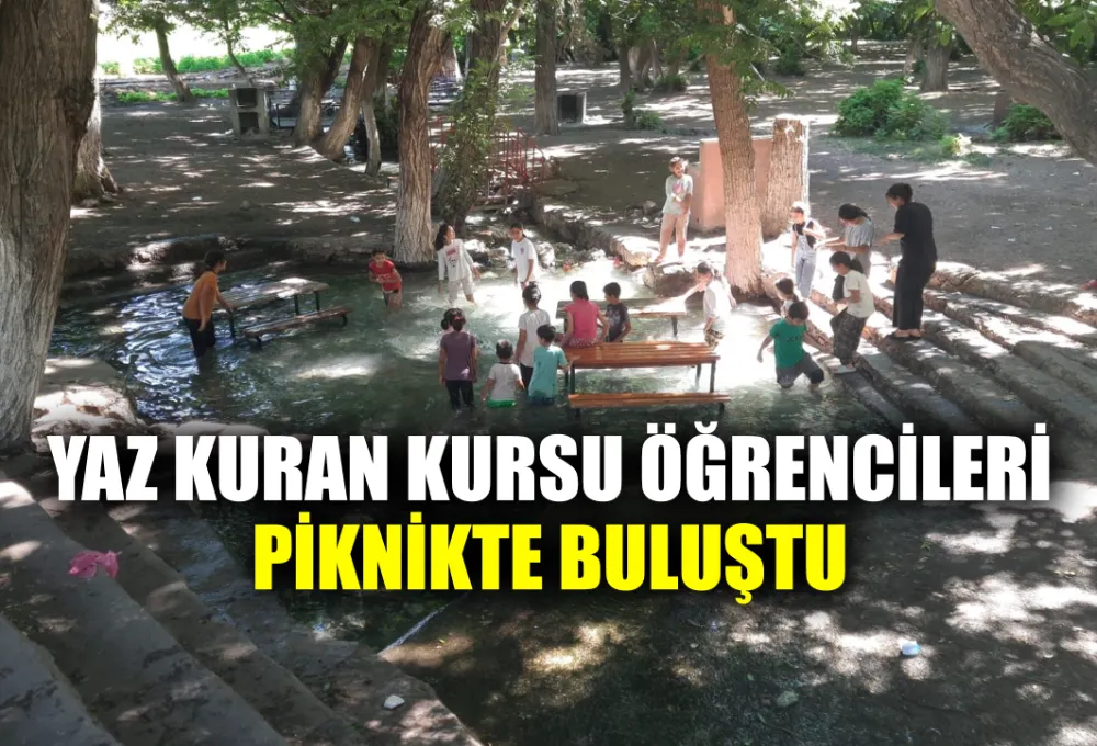 YAZ KURAN KURSU ÖĞRENCİLERİ PİKNİKTE BULUŞTU