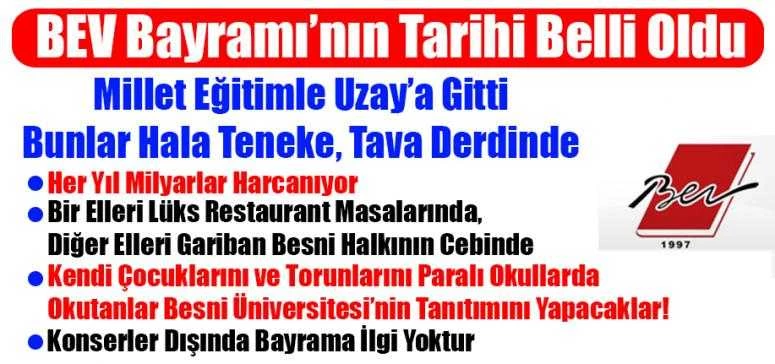 BEV Bayramı’nın Tarihi Belli Oldu