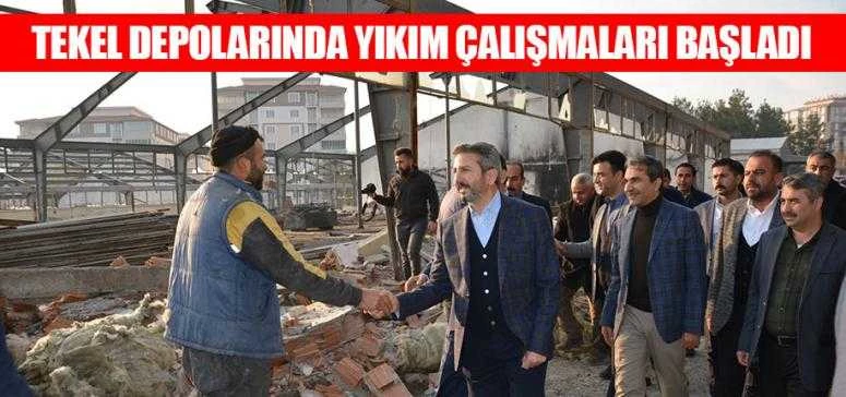 Tekel Depolarında Yıkım Çalışmaları Başladı